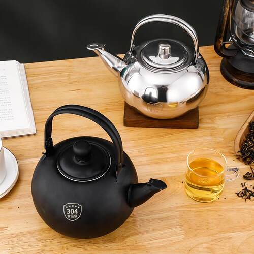 户外烧水壶304不锈钢泡茶专用电磁炉平底煮水壶家用茶桌燃气茶壶 - 图2