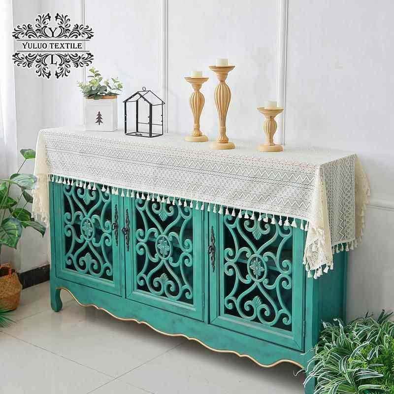 法式田园蕾丝茶几布桌布电视柜盖布布艺美式复古斗柜鞋柜子盖巾,淘宝优惠券,粉丝福利购,淘宝优惠卷