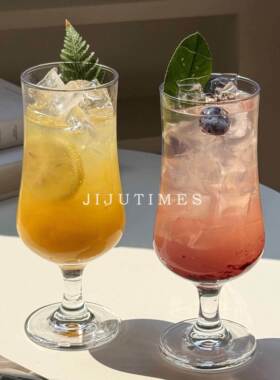 情人节水杯韩式ins网红玻璃杯果汁杯饮品杯高颜值鸡尾酒杯冷饮苏