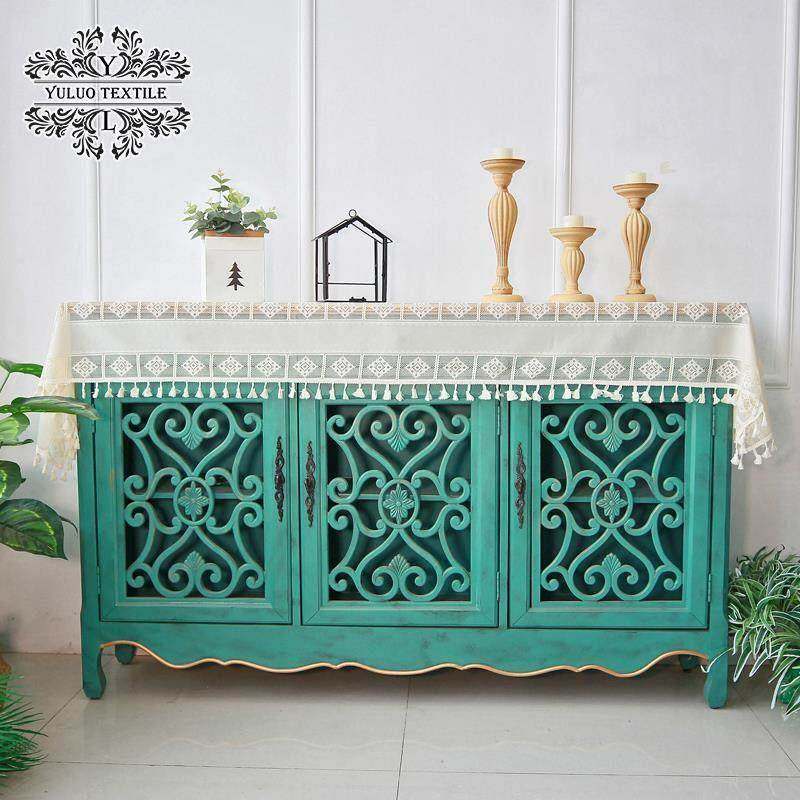 法式田园蕾丝茶几布桌布电视柜盖布布艺美式复古斗柜鞋柜子盖巾,淘宝优惠券,粉丝福利购,淘宝优惠卷