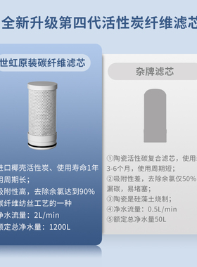 世虹水龙头过滤器家用自来水滤水器直饮前置过滤器厨房通用净水器