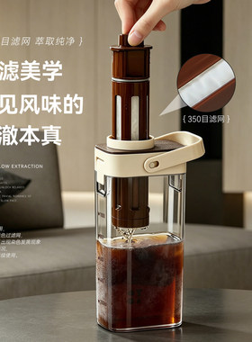 高档家用冷水壶ins风大容量凉白开储水壶果茶咖啡冷泡杯冷萃壶