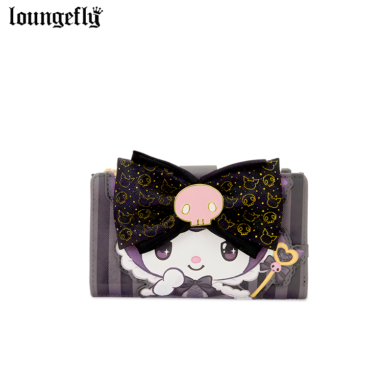 Loungefly三丽鸥酷洛米周边双肩背包单肩斜挎包女孩钱包证件卡包 - 图0