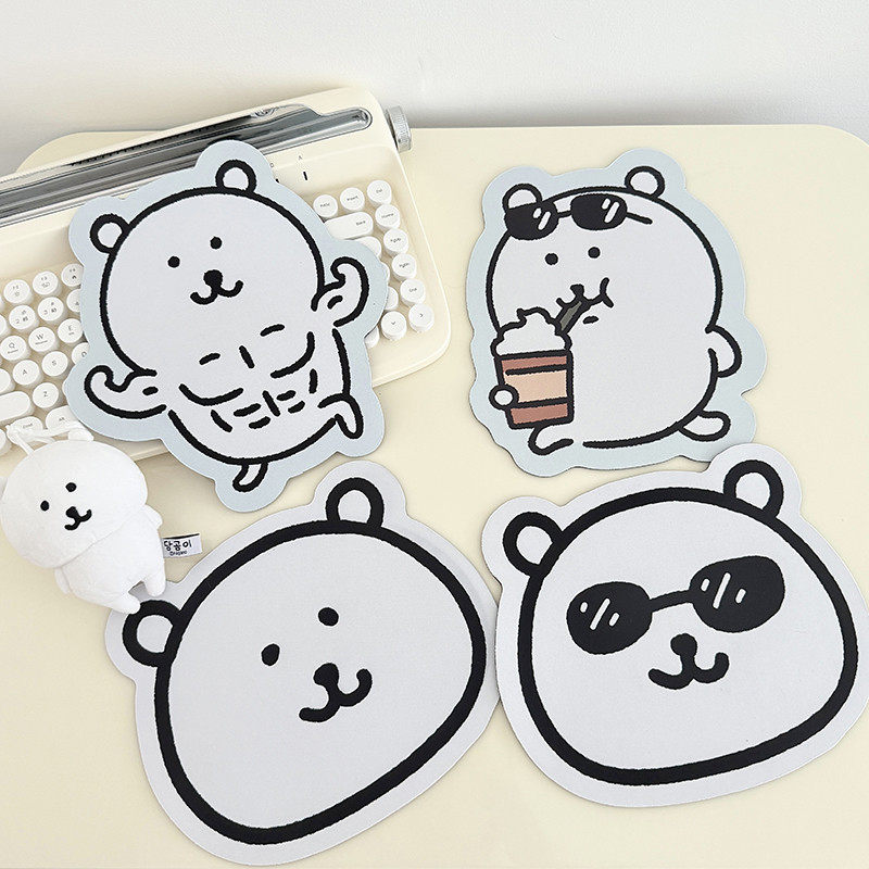 异形鼠标垫电脑周边垫小号自嘲熊桌垫可爱狗狗创意异形水杯垫女生,淘宝优惠券,粉丝福利购,淘宝优惠卷