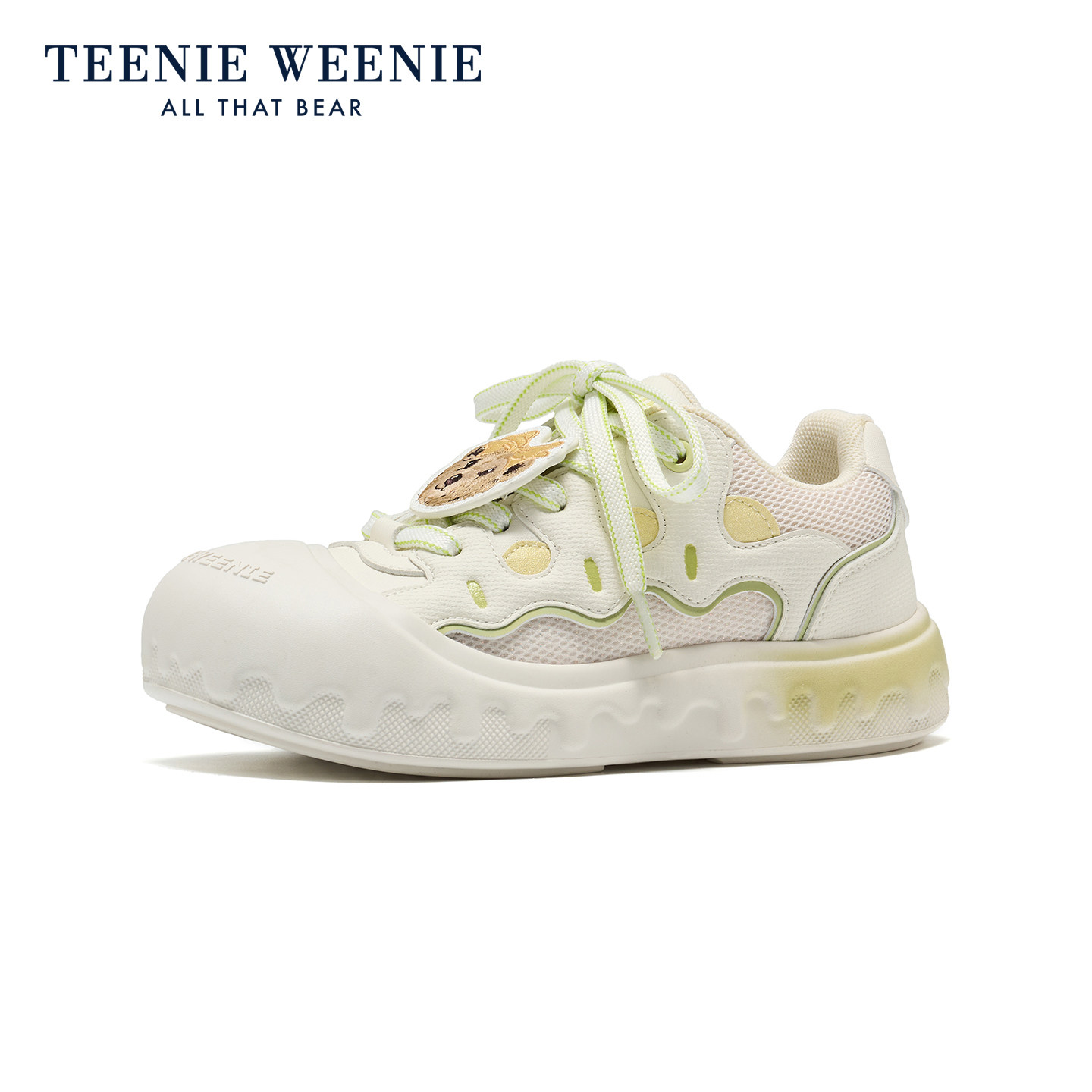 Teenie Weenie小熊童鞋休闲板鞋女童亲子鞋2026新款运动鞋奶油熊,淘宝优惠券,粉丝福利购,淘宝优惠卷