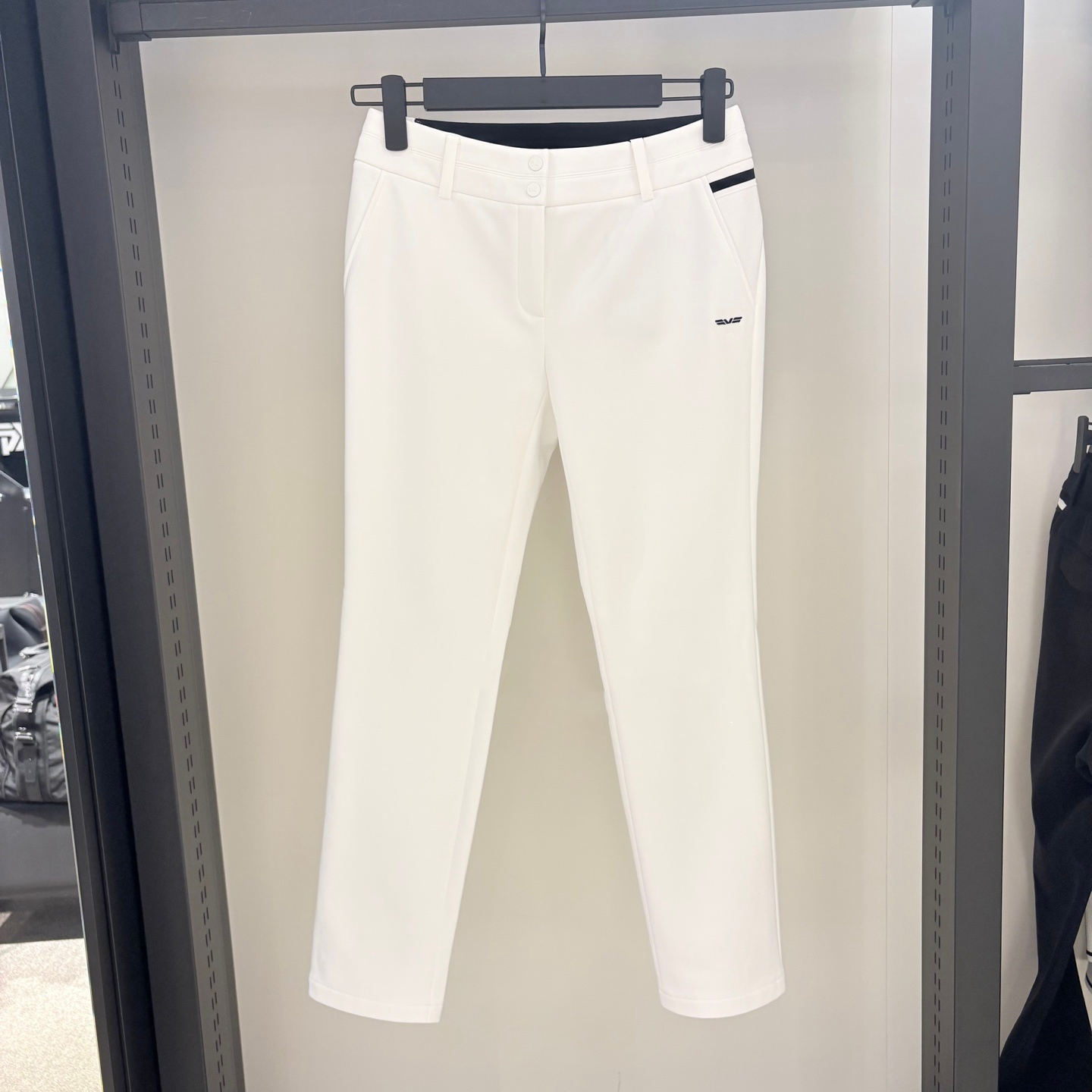 韩国高尔夫女装加绒长裤25秋冬休闲运动百搭高腰女裤字标弹力裤子 - 图2