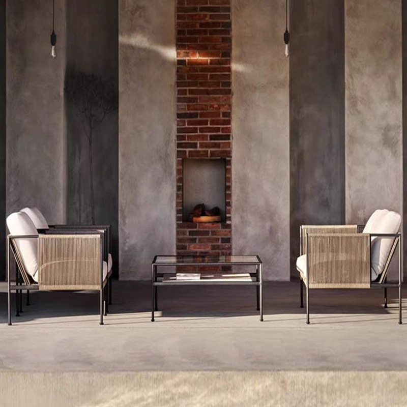 户外休闲藤编沙发别墅庭院花园阳台单人椅茶几组合新中式防水家具,淘宝优惠券,粉丝福利购,淘宝优惠卷