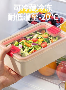 304不锈钢饭盒保鲜盒便携餐盒上班族可微波炉加热带盖密封便当盒