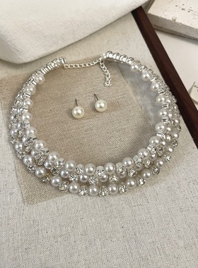 Vintage古着 Snow-coloured pearls套装