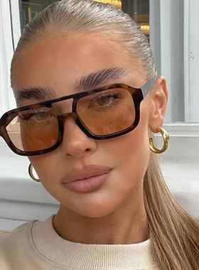 Punk Square Frame Sunglasses Anti-UV Travel Accessories Retr