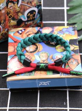 电竞小狮子海贼王航海王路飞索隆艾斯白胡子鞋带手链情侣手环