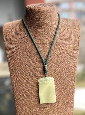 男士项链绳子高档吊坠挂绳天珠挂链配绳玉佩加粗黑皮绳吊坠绳长款