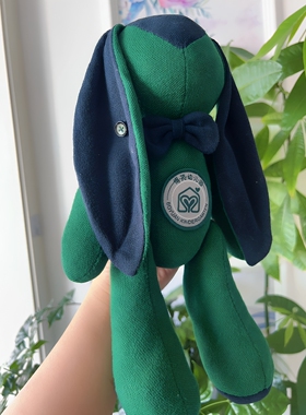 校服兔子玩偶图纸手工diy长耳兔纸样材料包幼儿园毕业纪念小礼物