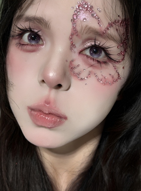万圣节脸贴蝴蝶眼妆水钻贴纸