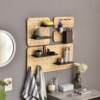 Jiayidong hole board Nordic solid wood wall partition kitchen wall storage decorative laminate wall shelf