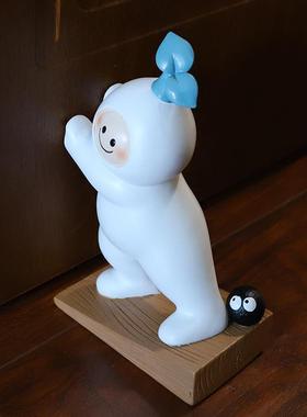 如果 卡通萝卜树脂门塞家居房门阻门器创意工艺品摆件门挡装饰品