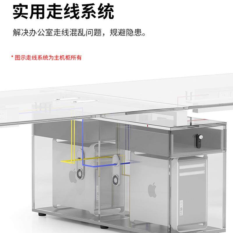 职员办公桌工位卡座简约电脑4多人带挡板线板口字桌脚椅组合,淘宝优惠券,粉丝福利购,淘宝优惠卷