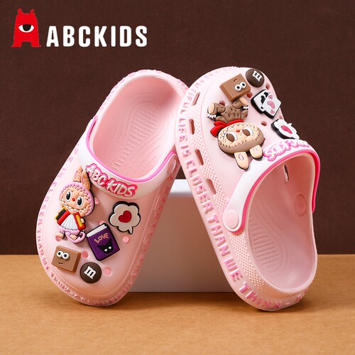 abckids拉布布女童洞洞鞋儿童拖鞋夏季新款防滑凉鞋女孩沙滩凉拖 - 图3