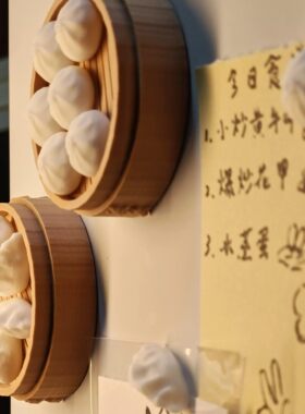 磁吸迷你小笼包冰箱贴创意装饰