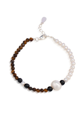 芭斯特｜珍珠虎睛玛瑙项链手链