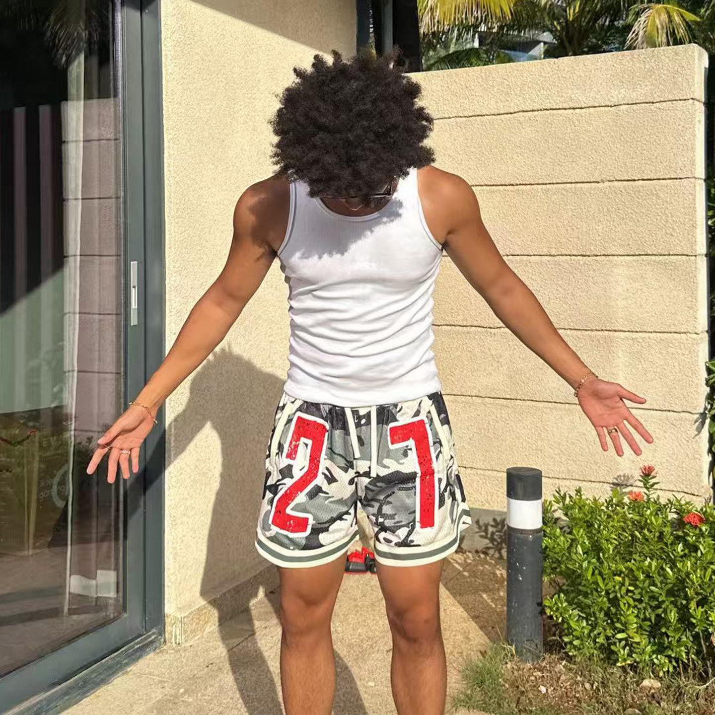 PTOFF 夏季复古美式运动抽绳迷彩薄款四分潮流休闲宽松百搭短裤男,淘宝优惠券,粉丝福利购,淘宝优惠卷