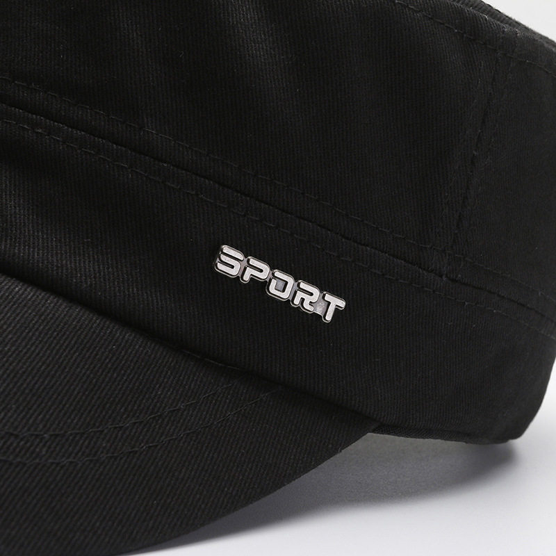 男士平顶帽帽子男款平顶帽简约纯色单帽户外遮阳帽太阳帽四季旅游,淘宝优惠券,粉丝福利购,淘宝优惠卷