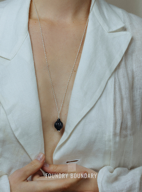 FOUNDRYBOUNDARY石榴珠项链