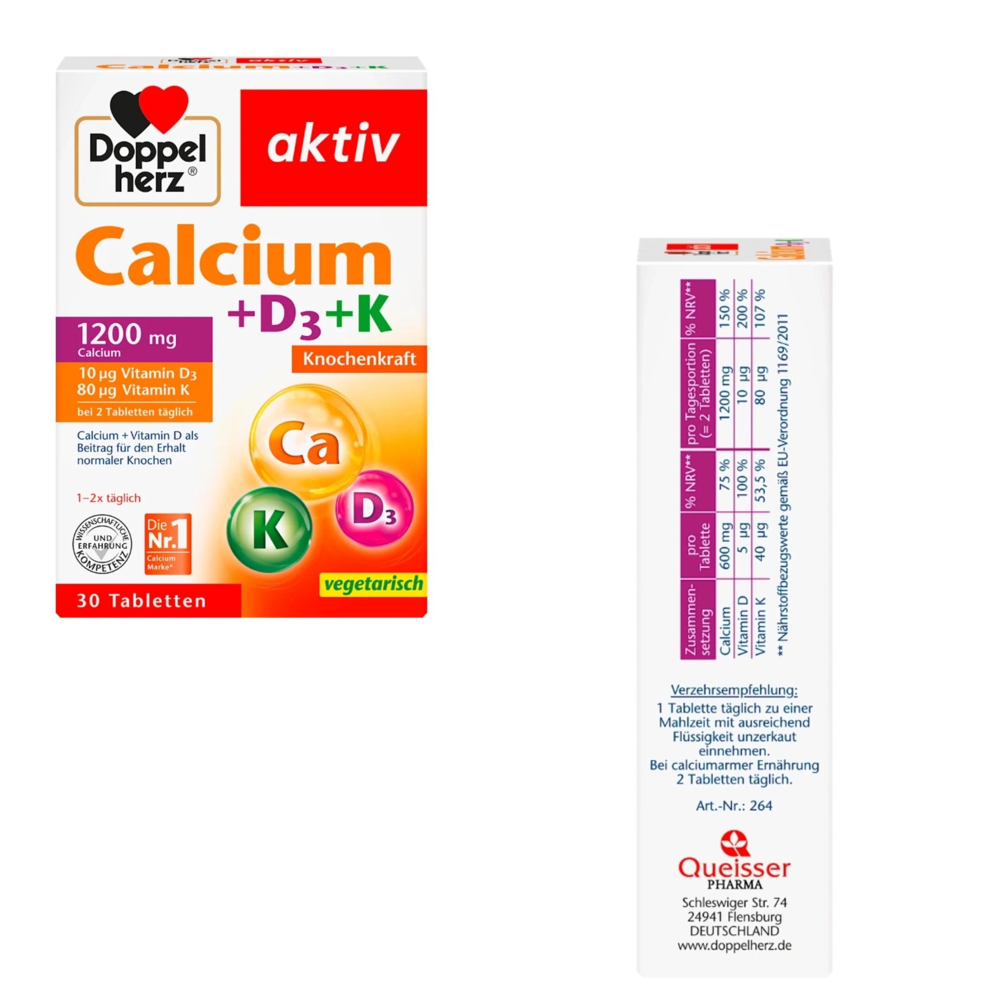 德国双心进口钙维生素D3+K成年中老年男女孕妇活性钙30片27年1月,淘宝优惠券,粉丝福利购,淘宝优惠卷