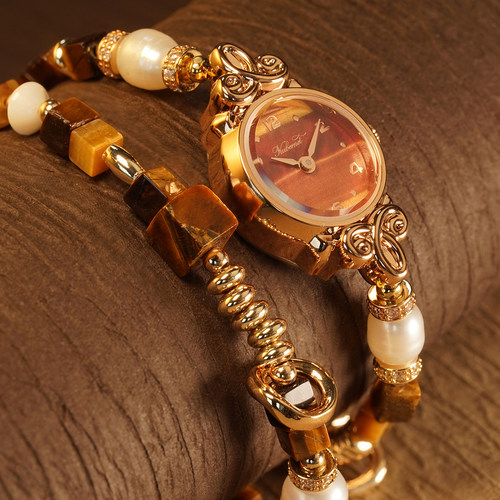 博物馆复刻KUBERNET招财虎眼石手链表女小众轻奢复古闺蜜礼物腕表 - 图3