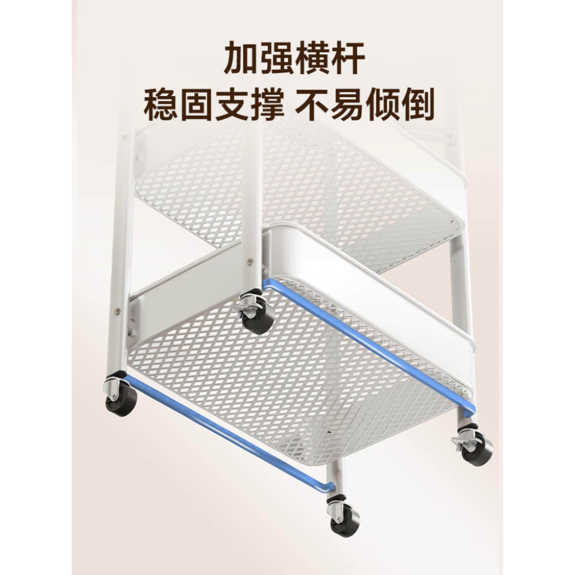 多功能小推车置物架厨房浴室落地多层卧室移动收纳婴儿用品储物架,淘宝优惠券,粉丝福利购,淘宝优惠卷