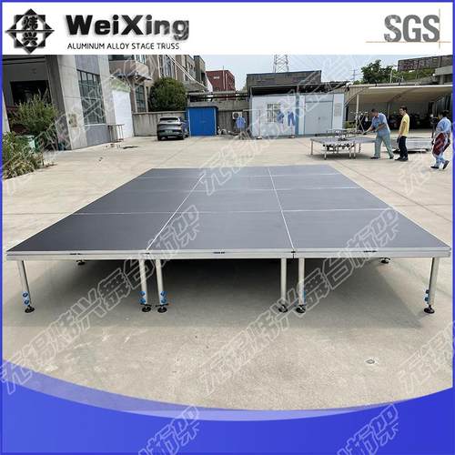 铝合金舞台快装活动舞台自锁拼装舞台婚庆活动演出升降舞台架 - 图2