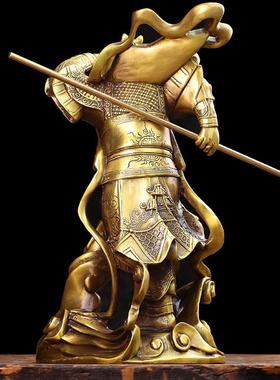 黄铜齐天大圣精工摆件 孙悟空神像铜猴子佛像 十二生肖猴斗战圣佛