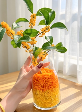 【金桂盈瓶】秋日装桂花的瓶子容器花朵收集玻璃瓶桌面装饰摆件