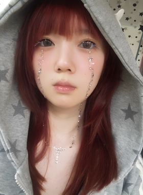 【泪光闪烁】立体闪钻脸贴diy宝石贴纸精致碎钻落泪妆面部装饰贴