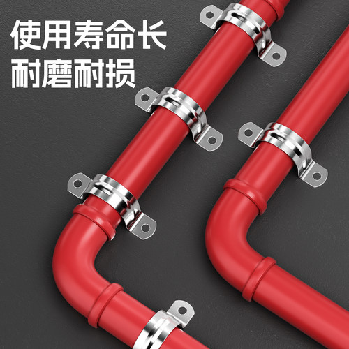 304不锈钢管卡管夹骑马卡U型管卡箍抱箍固定管支架管扣喉箍水管夹 - 图2