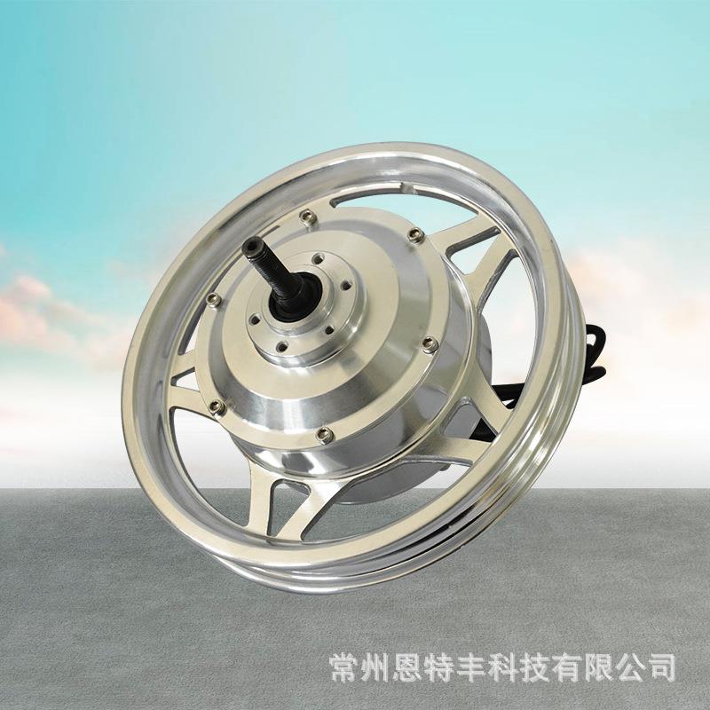 定制高速电机12寸五星铝合金轮无刷有齿电机电动自行车碟刹电机 - 图2