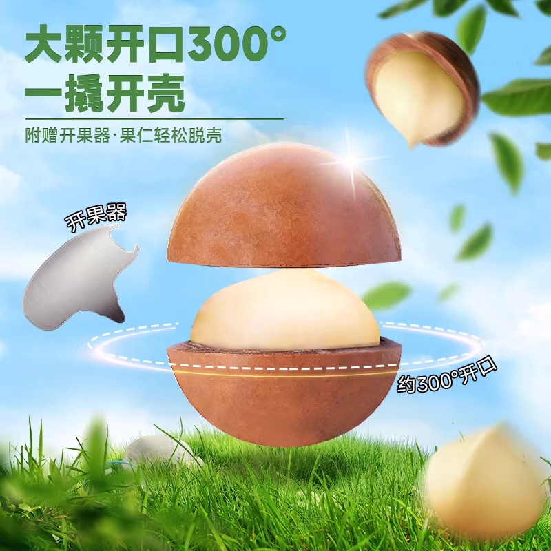 坚芽乐原味夏威夷果坚果零食休闲孕妇奶油味零食云南夏威夷坚果仁