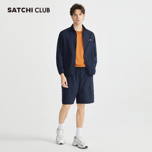SATCHICLUB沙驰高尔夫男士夹克夏季新款立领运动休闲户外上衣外套 - 图2