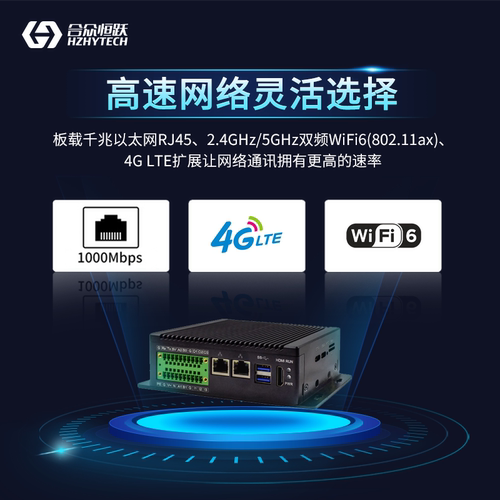 合众恒跃瑞芯微RK3576国产化工业级AI边缘计算智能盒 6TOPS 算力 - 图2