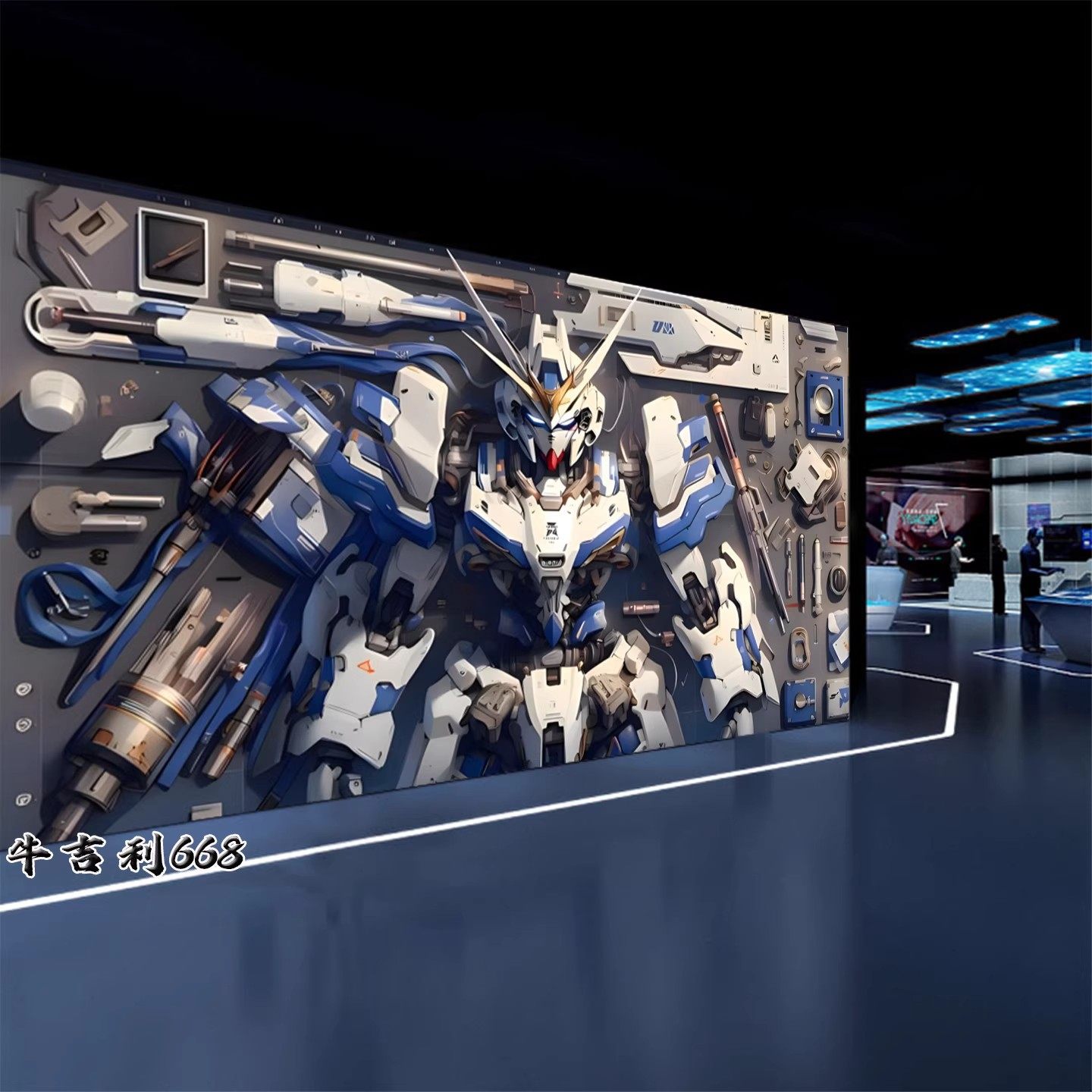 机动战士卧室背景墙壁画动漫宿舍背景墙布出租屋房间改造装饰墙纸,淘宝优惠券,粉丝福利购,淘宝优惠卷