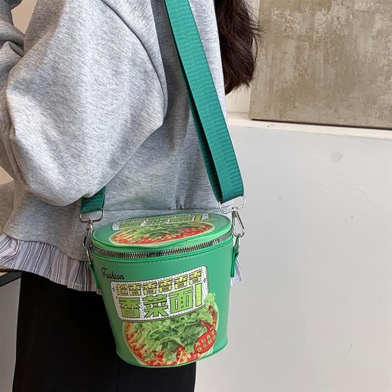 个性搞怪手机盒子包小众设计感泡面背包男女斜挎包潮牌学生单肩包 - 图1