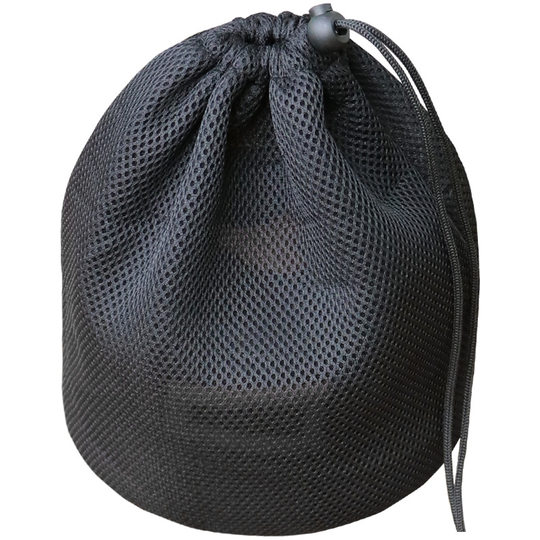 加厚透气网布收纳袋三明治圆筒束口袋结实耐磨轻便户外锅具保护袋