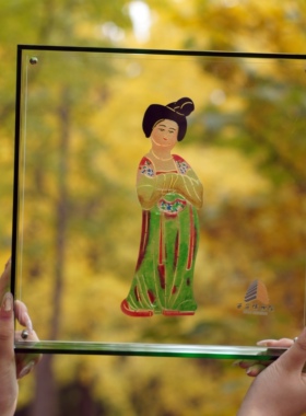 西安博物院 西博印象-陕西皮影画（唐代仕女）