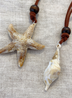 捧猫家~奶咖海洋风吊坠