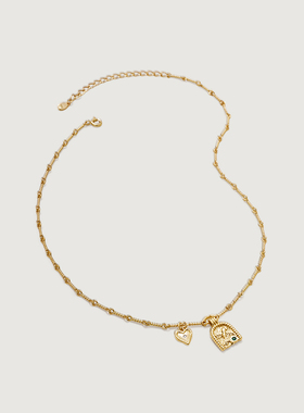 Amber Lollipop闪耀晧石项链高级感轻奢小众锁骨链2025新款礼物