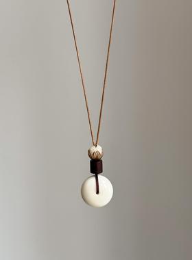 新中式菩提平安扣项链女轻奢小众