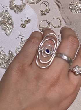 手工编织绕线戒指个性小众高级感