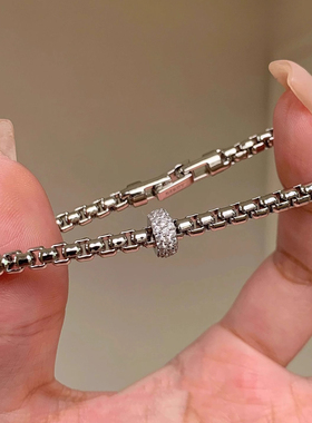 重工意大利葡萄藤条闪钻圈圈手链