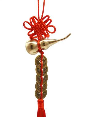 铜葫芦挂件开口空心五帝钱铜葫芦小号客厅卧室门对门家居装饰品