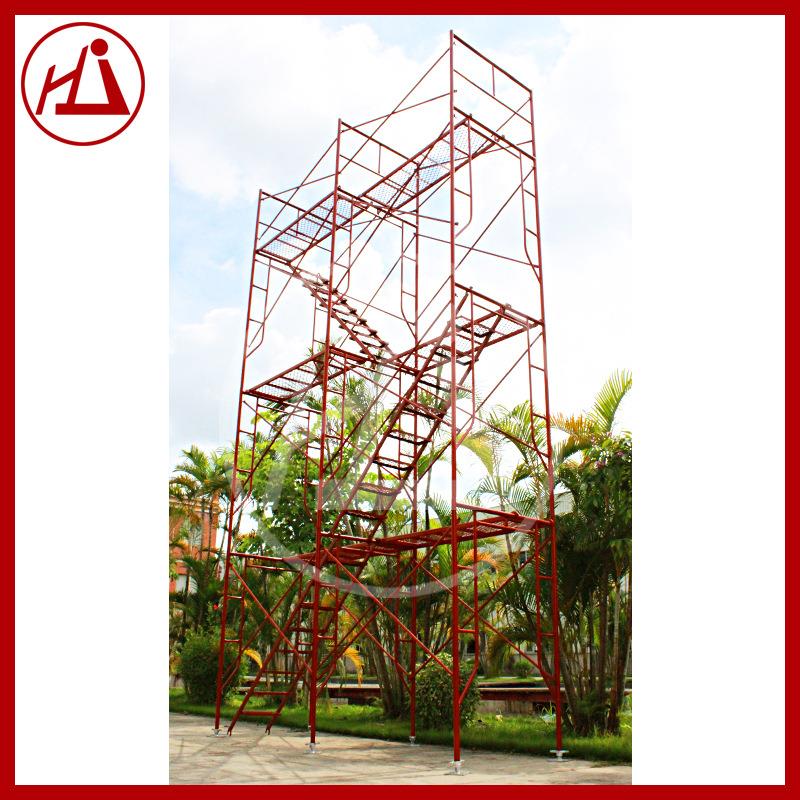 多功能建筑喷涂镀锌门式架新型移动脚手架生产厂家 - 图1